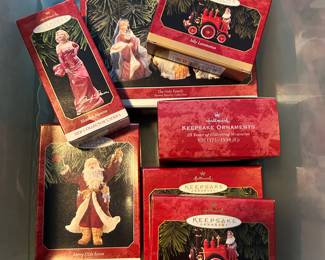 Hallmark Keepsake Christmas ornaments in box