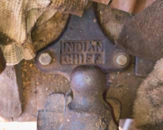 Antique Indian Chief Bench Vise 45 