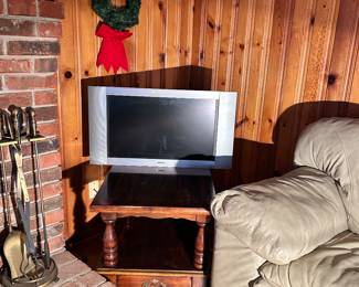 Wood end table- two available 