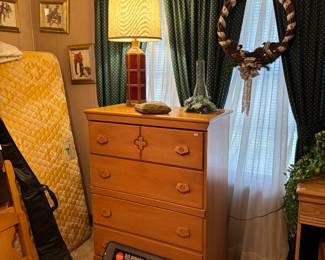 MCM DRESSER, VINTAGE TELESCOPE