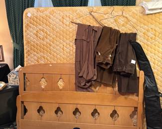 FULL SIZE BED, QUEEN MATTRESS