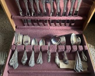 Wallace Rose Point Sterling Silver set