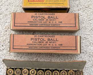 Vintage Western 45 and 32 Smith & Wesson Ammunition 