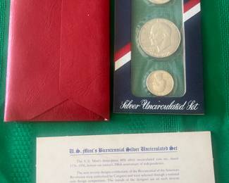 US Bicentennial Silver Uncirculated Coin Set
