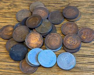 Old Indian Head and WW2 Steel Pennies