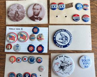 Vintage Political Buttons and Pins