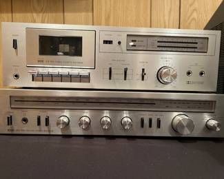 Vintage BSR RX-100 Receiver and BSR CX-100 Cassette Recorder 