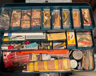 Tackle Box with Vintage Tackle
