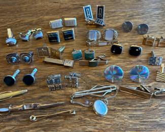 Vintage Cuff Links and Tie Tacks