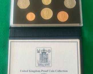 1986 United Kingdom Proof Coin Collection 8 Coin Set