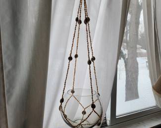 Cute seashell hanging planter