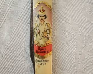 Queen Elizabeth Coronation pocket knife
