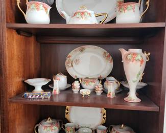 German and French hand painted porcelain collection