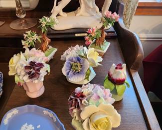 Adderly and Capodiamonte & Wedgwood porcelain