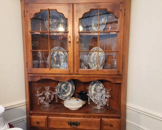 Corner curio cabinets cambridge candle sticks