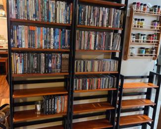 CD/DVD racks: 3 separate sections