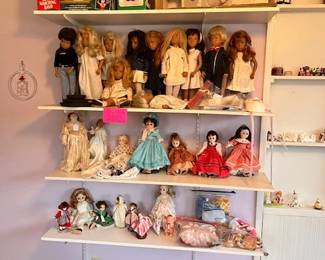 70s and 80s dolls including Sasha dolls