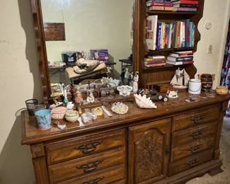 Dresser and mirror