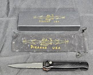 Piranha MiniGuard Bead Serrated Knife