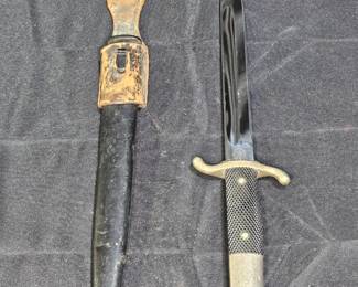 WW2 Era German EUF Horster Bayonet & Scabbard