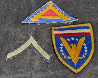WWII Private, Seventh Army & ETO Patches