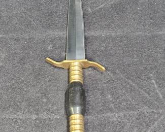 German Dagger with Leather Scabbard