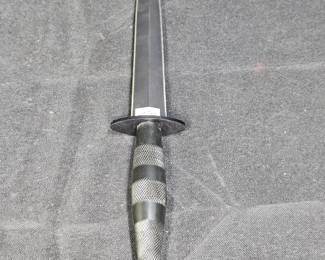  Fairbairn-Sykes Style Black Blade Dagger w/ Sheath