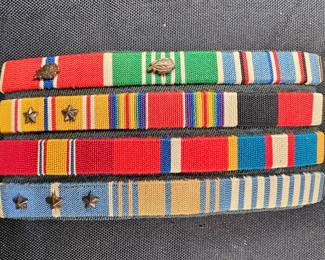 Stack of Likely WWII & Korea Army Service Ribbons