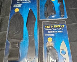 3 NEW in Package MeyerCo Besh Wedge & Neck Knife