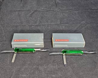 2 Victorinox Rovers w/ Trach - Emerald