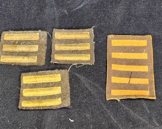 WWII US Army Service Bars Patches