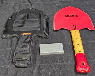  New Marbles Fireman's Shovel Machete & Sheath