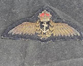 WWII Royal Navy Fleet Air Arm Pilot's Wing Badge