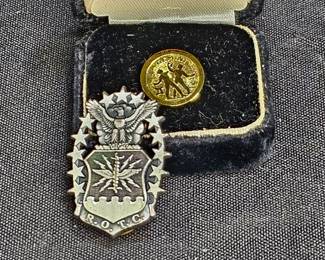 ROTC Hat Badge & Dante Gemini Tie Tack