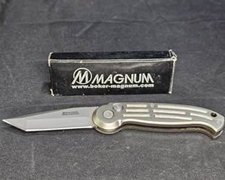  Boker Magnum 008, Large, Tanto Point, Plain Edge