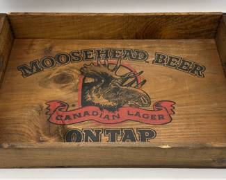 Vintage Moosehead Beer Wood Serving Tray Advertisement For Canadian Lager
Lot #: 89