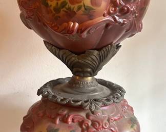 Antique "Gone With The Wind" Hand Painted Glass Lamp
Lot #: 13