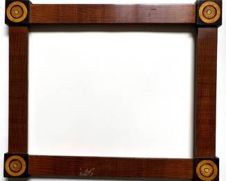 Israel Scharf (1997 Polish) Hand Crafted Marquetry Mahogany & Mother-of Pearl Frame
Lot #: 26