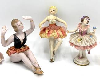 5 Vintage Ballerina Porcelain Lace Figurines
Lot #: 118