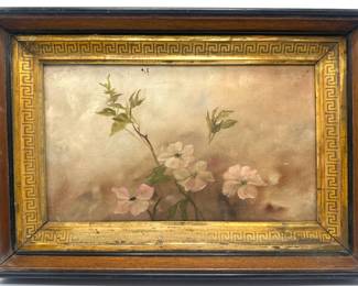 Vintage Original Oil Painting Of Flowers In Painted Solid Wood Frame
Lot #: 44