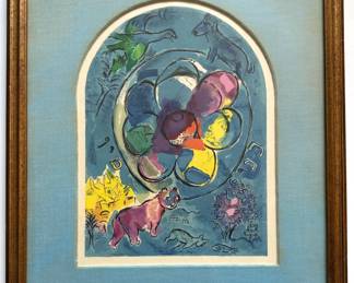 Marc Chagall (1962 Belarus) Original Color Lithograph "The Tribe Of Benjamin" With Copy Of Receipt
Lot #: 6