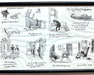 George Booth (B1926 American) Famed New York Magazine Cartoonist "Retirement Benefits"
Lot #: 58