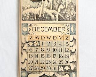 Theo Van Hoytema (1914 Dutch) Calendar Of 12 Lithographs With Original Receipt For $600
Lot #: 29