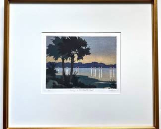 Ray Heus (B1948 American) Aquatint Etching "Evening At The Palmetto Coast" With Receipt For $336 & Artist Bio
Lot #: 63