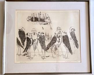 Curt Frankenstein (B1920 German-American) Artist's Proof Etching "Member's Only"
Lot #: 31