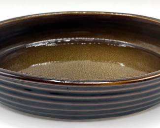 Large Crate & Barrel Brunswick Brown Stoneware Au Gratin Dish Casserole Dish
Lot #: 114