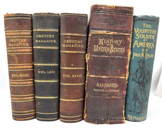 5 Antique Books: History Of The United States, Century Magazine & More, As Old As 1879
Lot #: 22