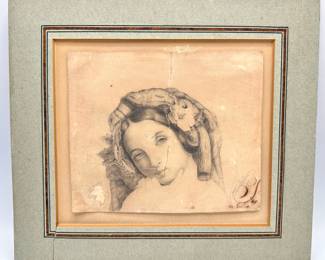 
Josef Kriehuber (1888 Austrian) Original Lithograph Purchased At Christie's With Original Receipt For $124
Lot #: 66