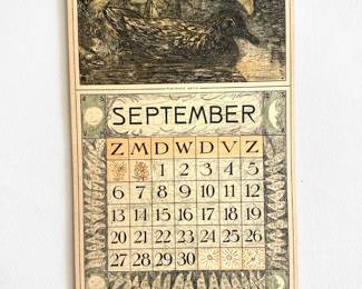 Theo Van Hoytema (1914 Dutch) Calendar Of 12 Lithographs With Original Receipt For $600
Lot #: 29