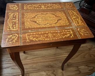 Small Inlaid box table